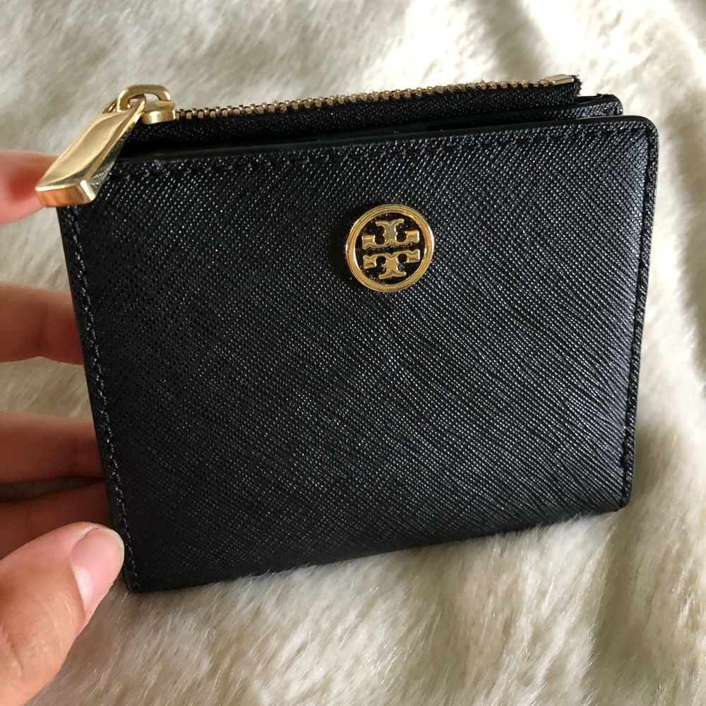 Black Tory Burch Mini Wallet